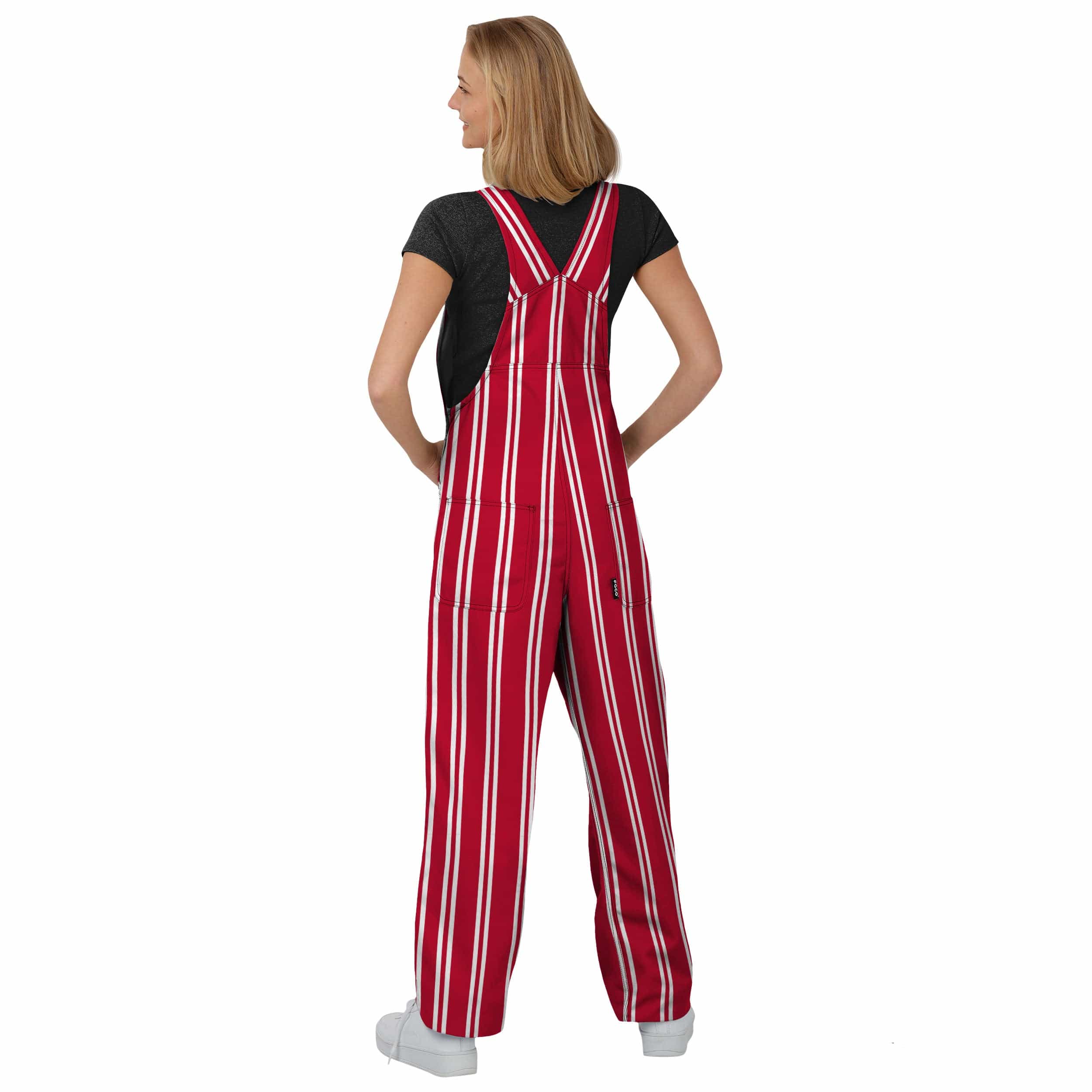Wisconsin Badgers NCAA Womens Sideline Spirit Bib Overalls - Image 2
