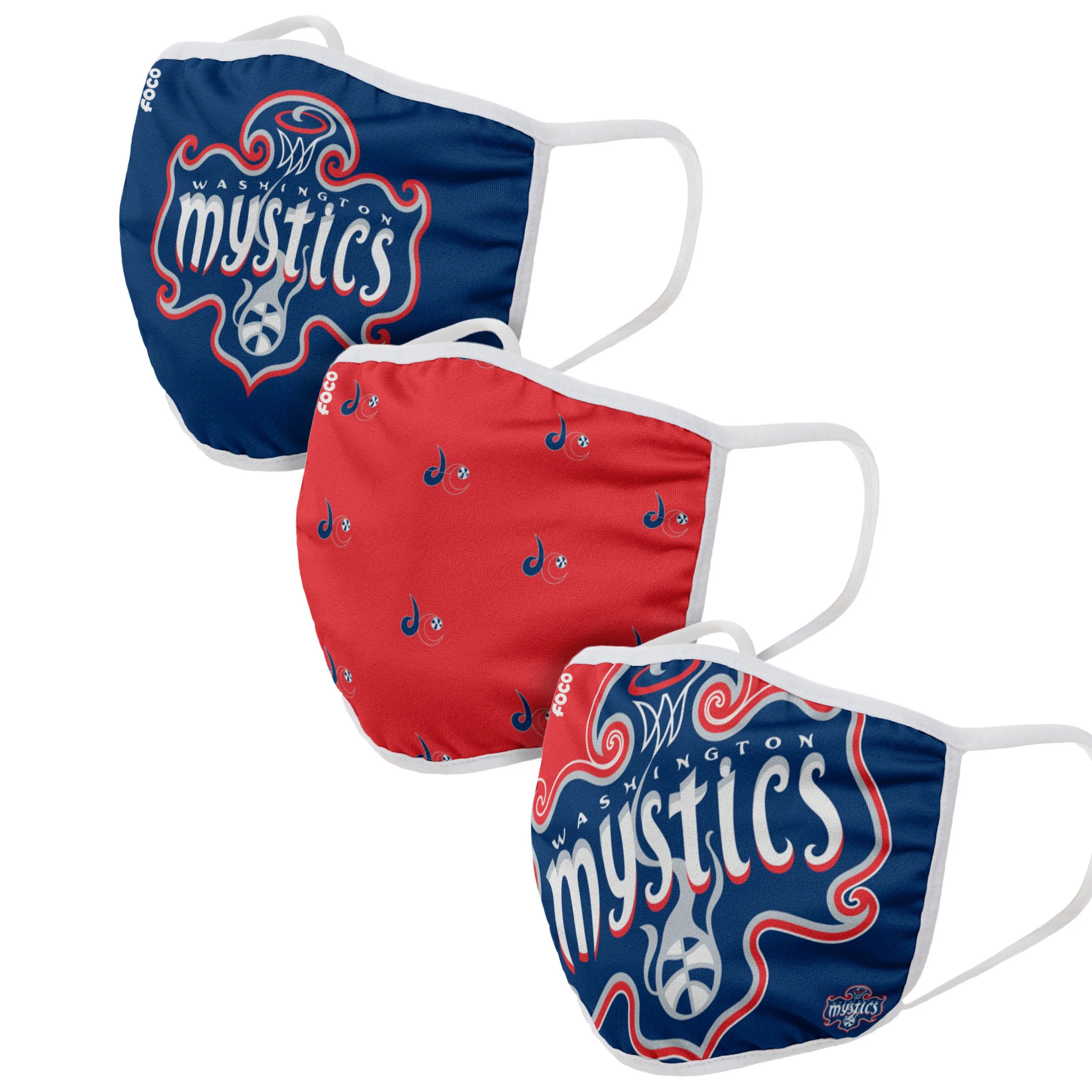 WNBA 3 Pack Face Covers - Pick Your Team! - Image 12