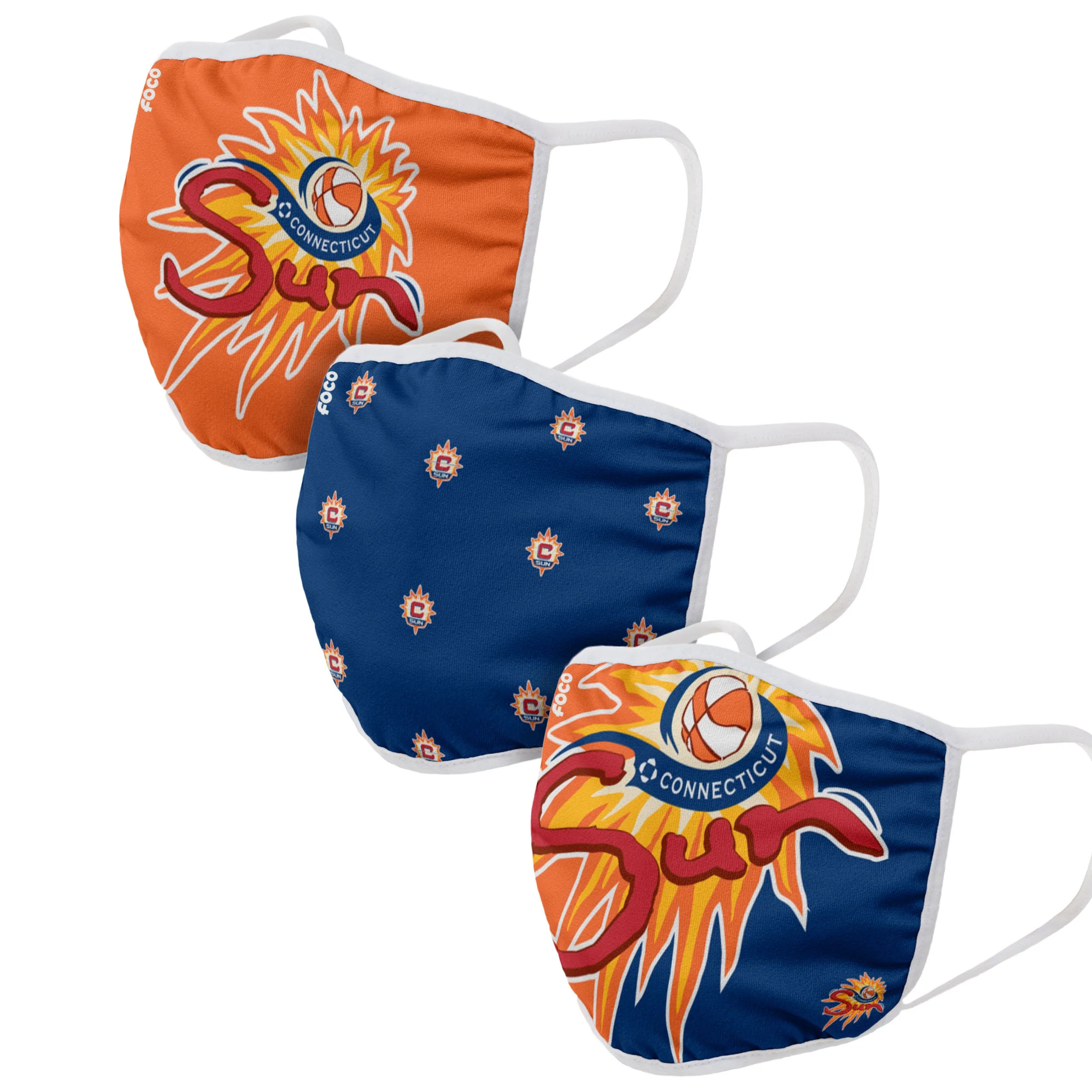 WNBA 3 Pack Face Covers - Pick Your Team! - Image 3
