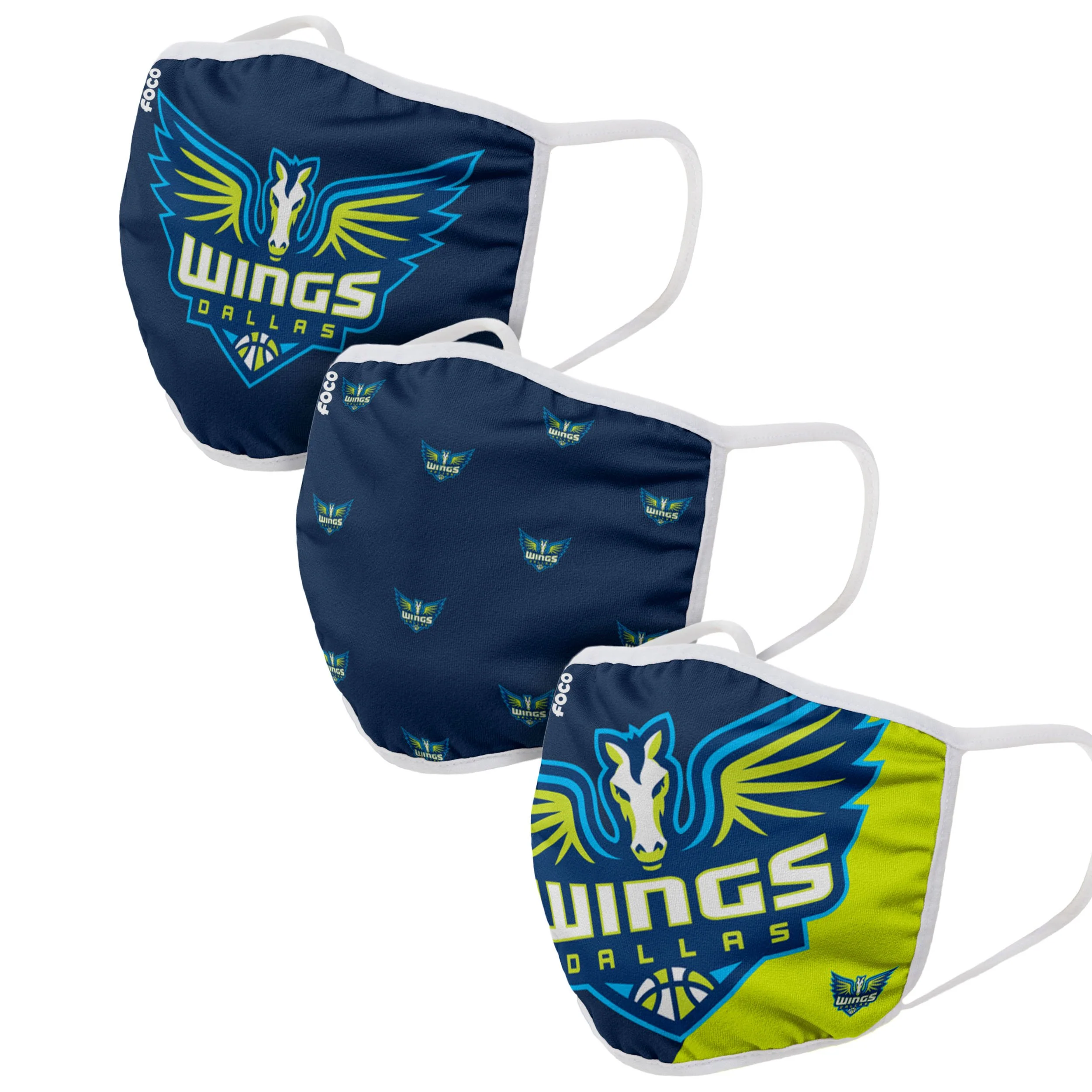 WNBA 3 Pack Face Covers - Pick Your Team! - Image 4