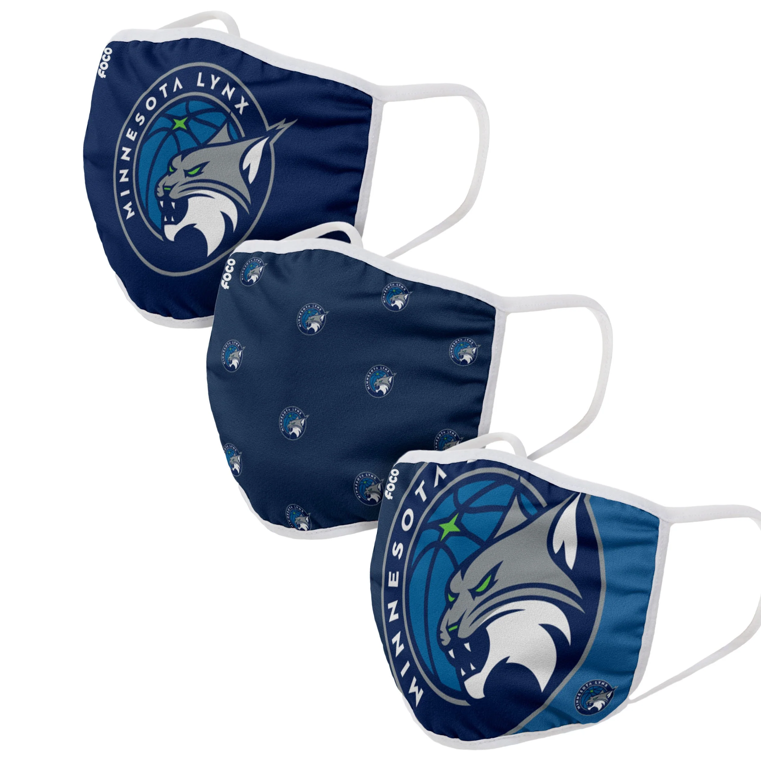 WNBA 3 Pack Face Covers - Pick Your Team! - Image 7