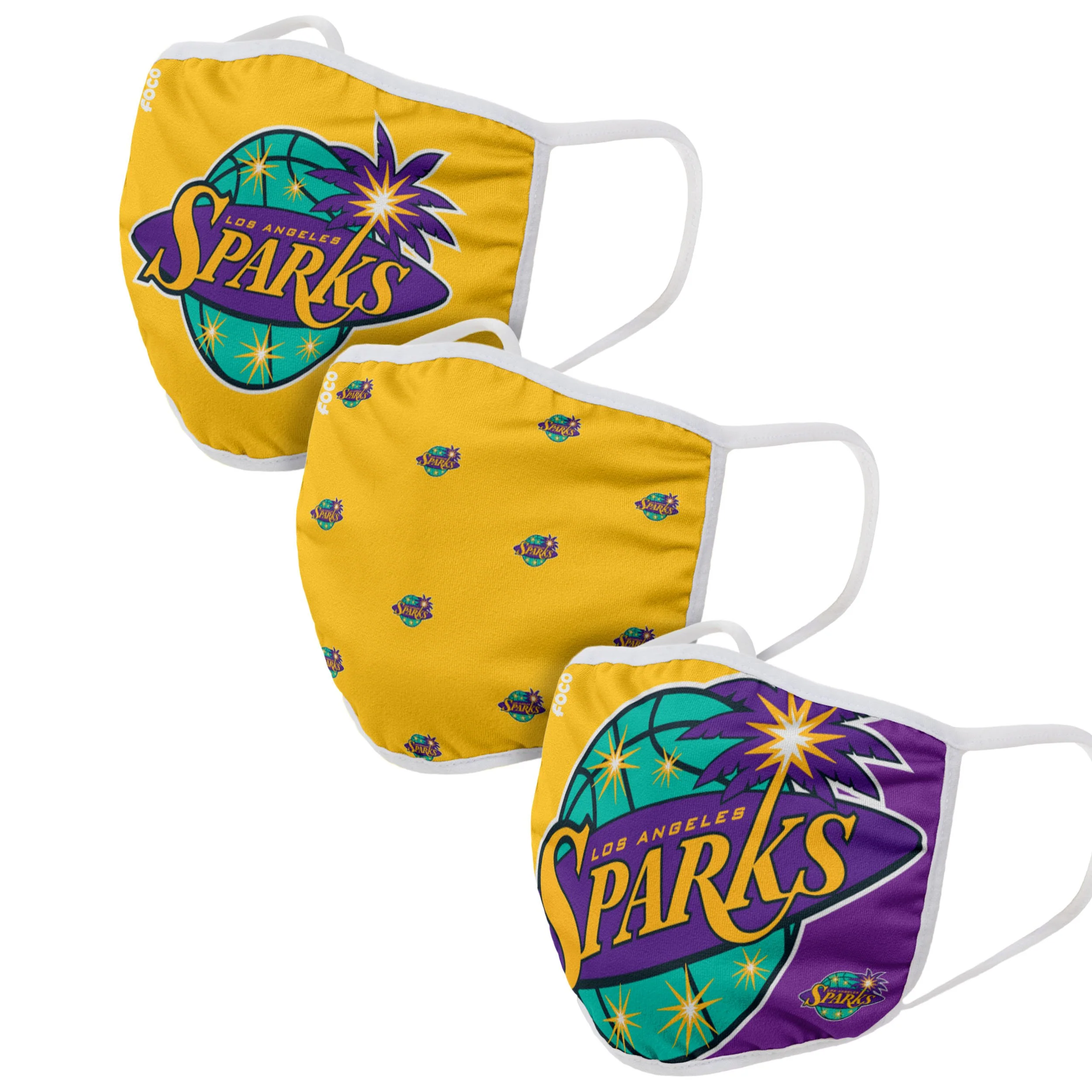WNBA 3 Pack Face Covers - Pick Your Team! - Image 8