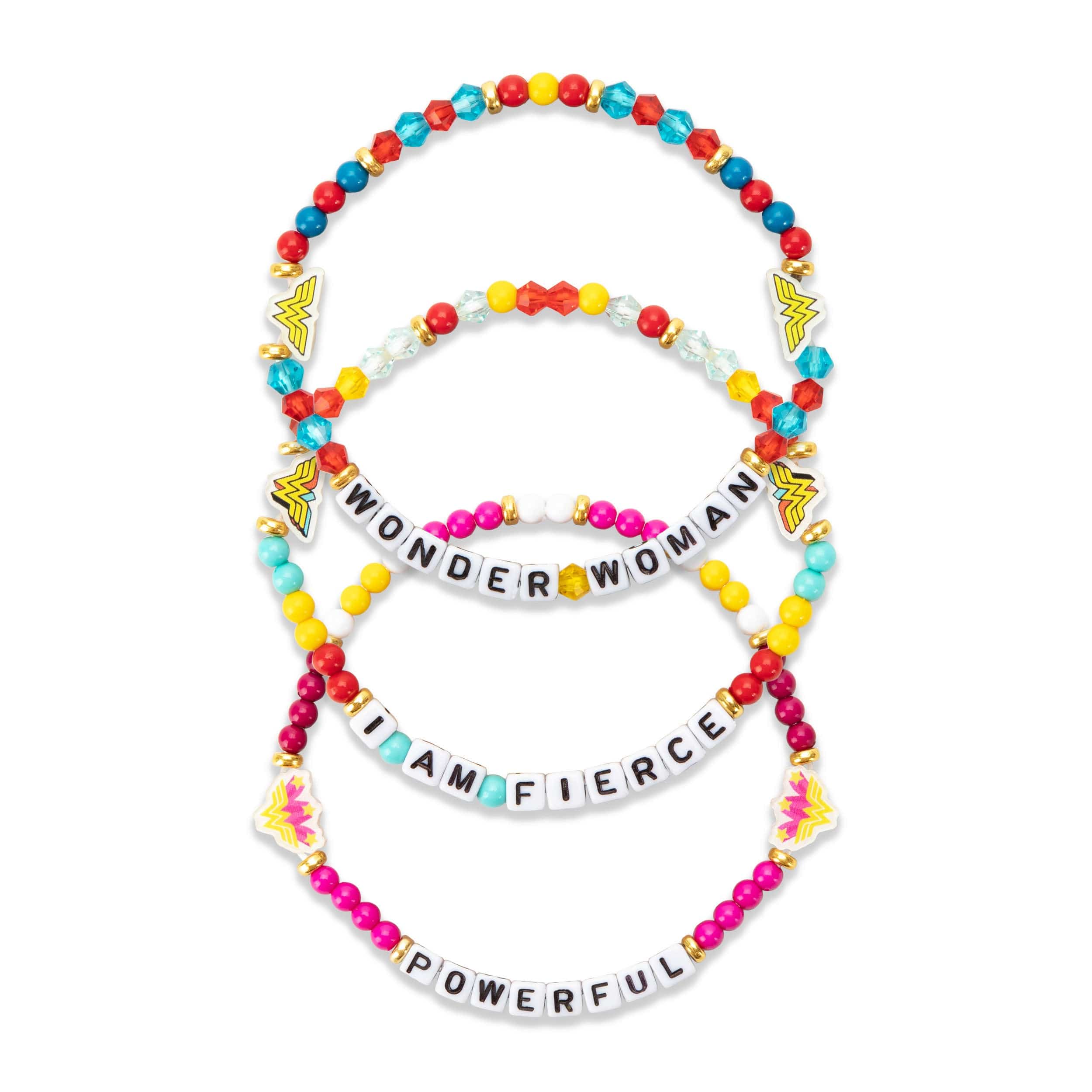 Wonder Woman Logo DC Comics 3 Pack Friendship Bracelet