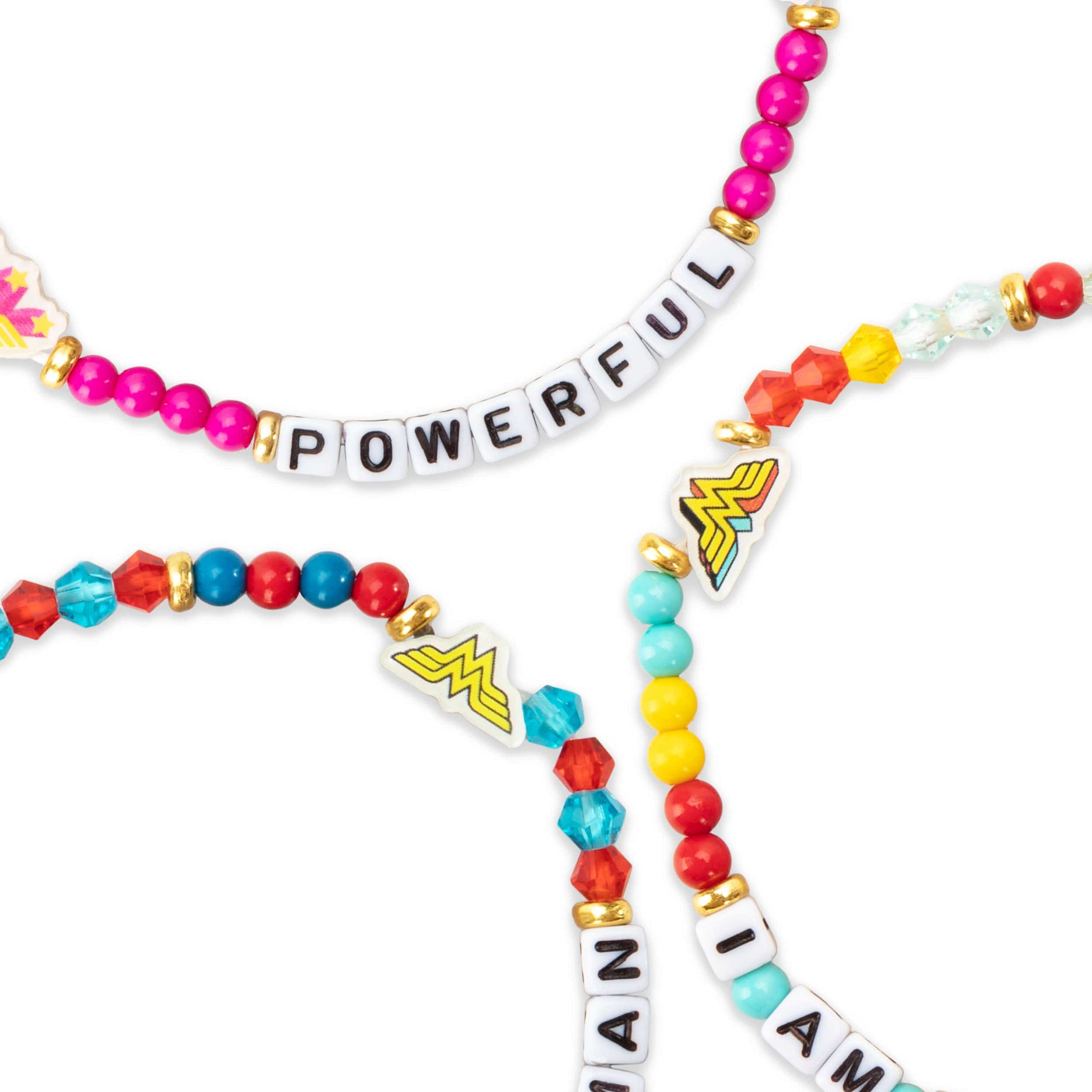 Wonder Woman Logo DC Comics 3 Pack Friendship Bracelet - Image 2
