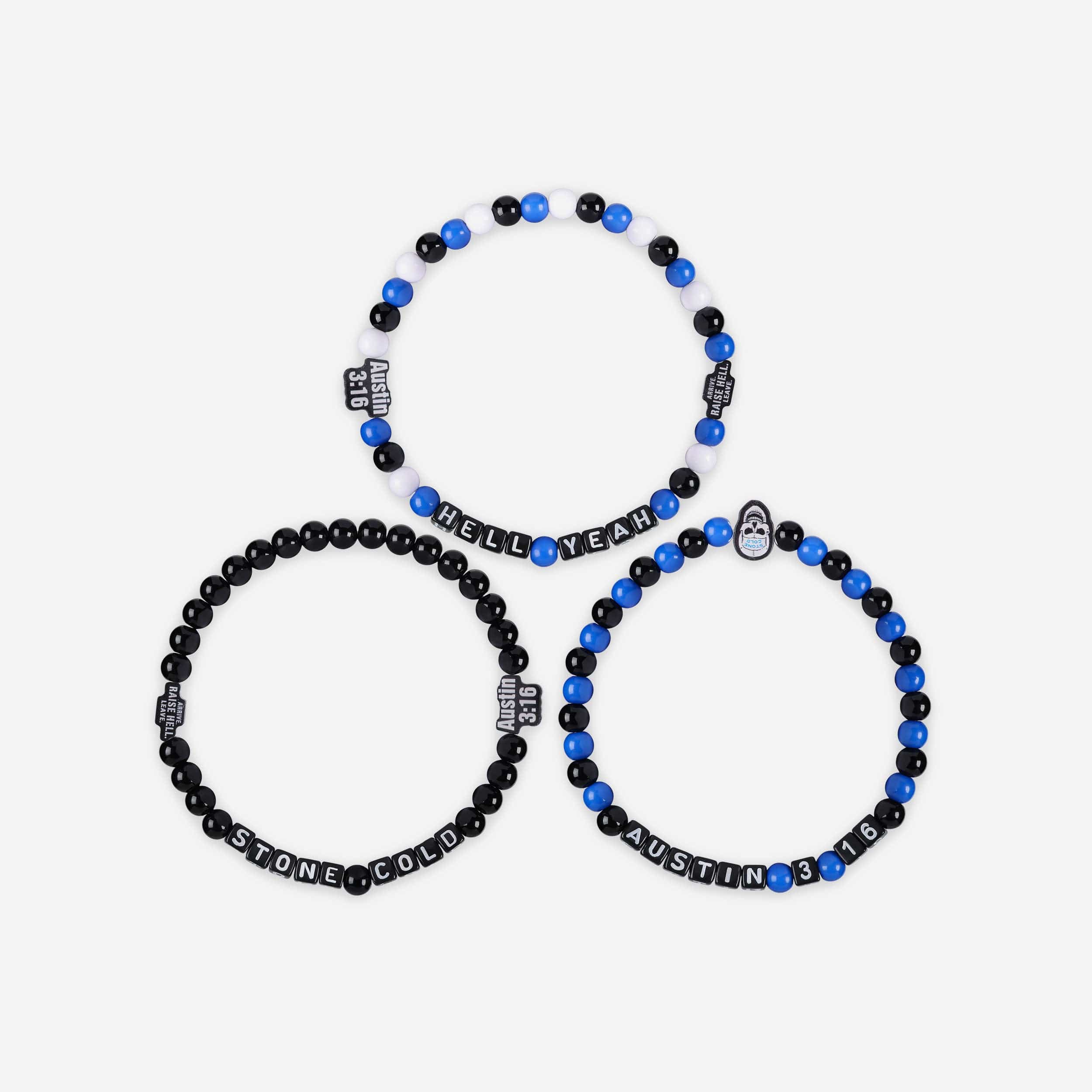 WWE Stone Cold Steve Austin 3 Pack Friendship Bracelet - Image 3