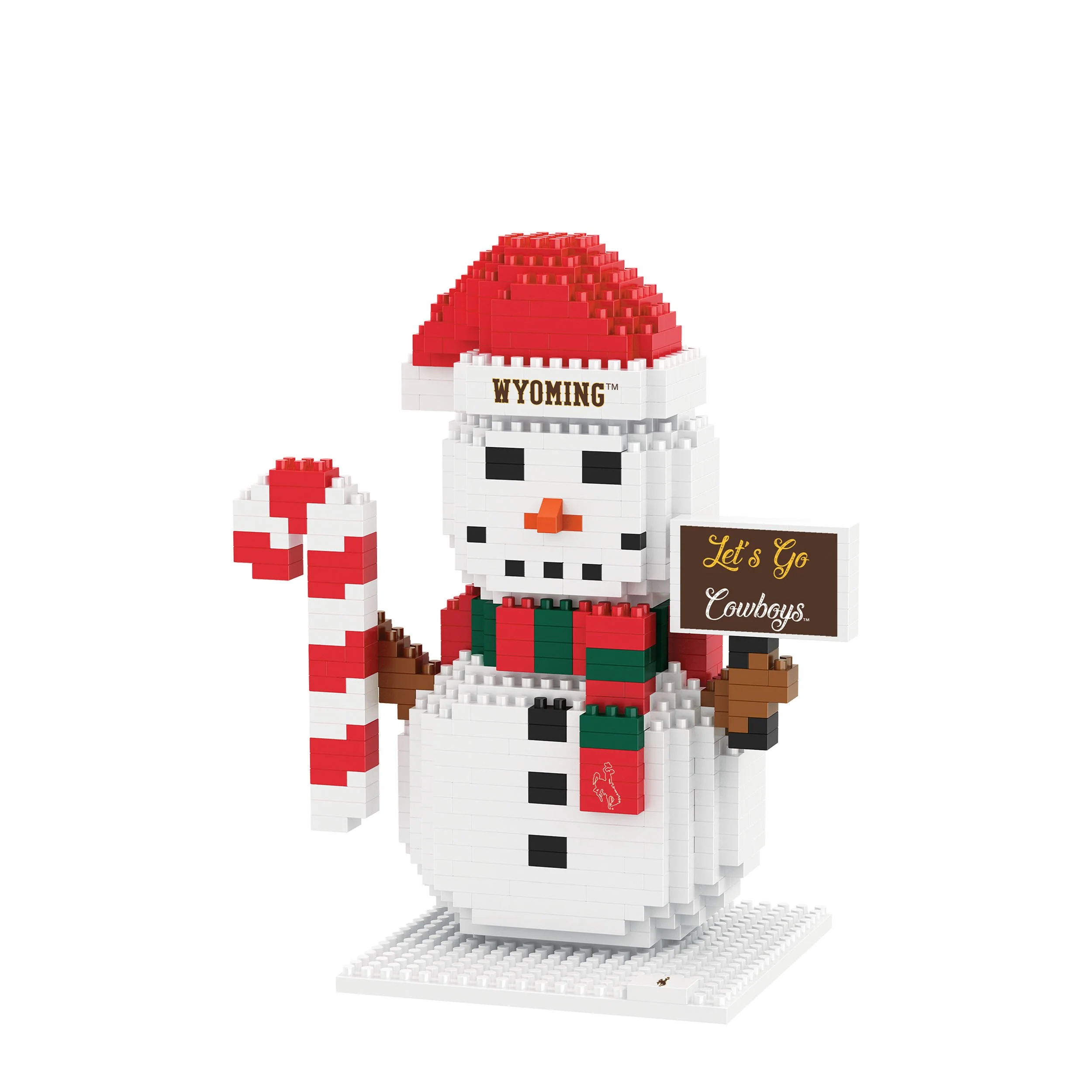 Wyoming Cowboys NCAA BRXLZ Snowman