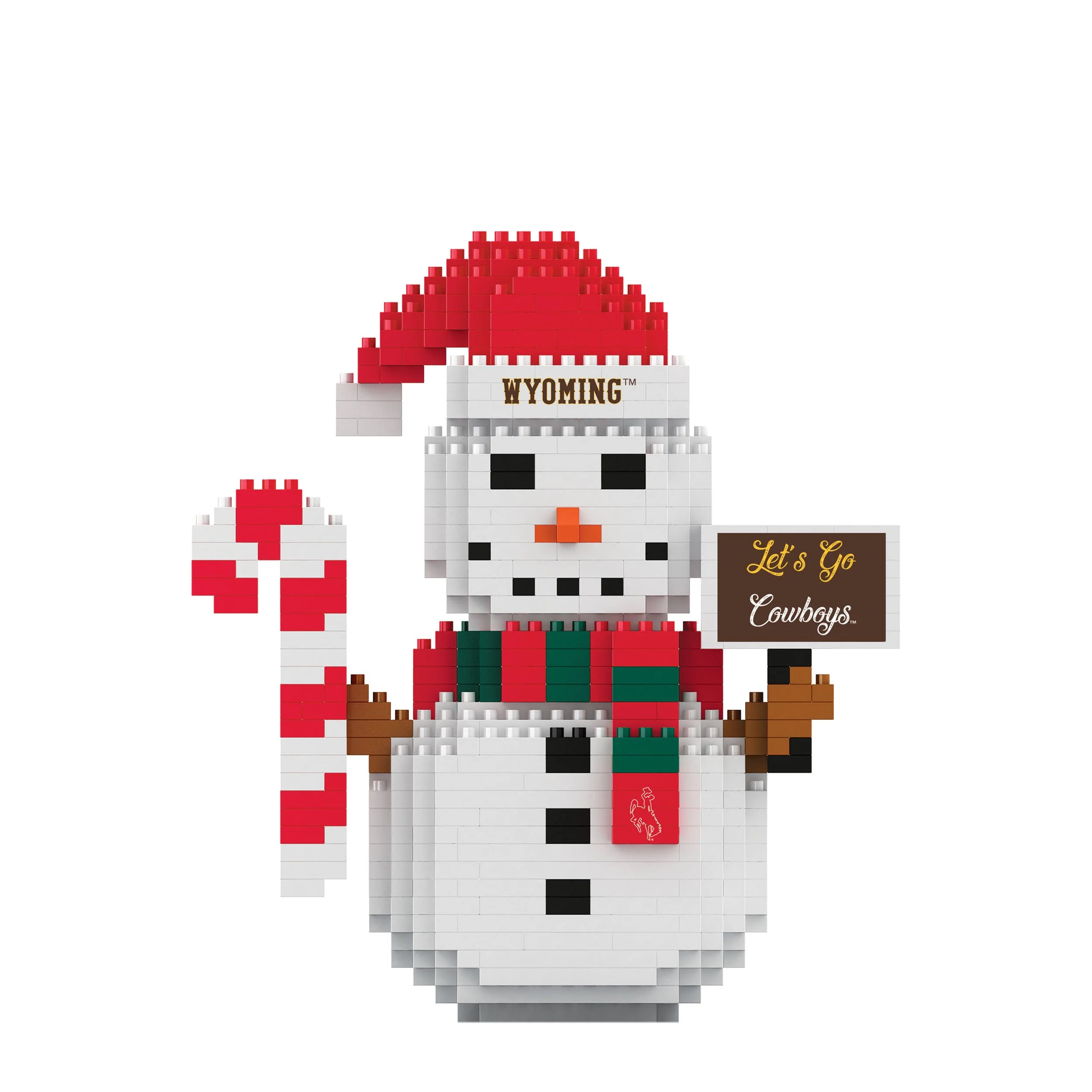 Wyoming Cowboys NCAA BRXLZ Snowman - Image 2