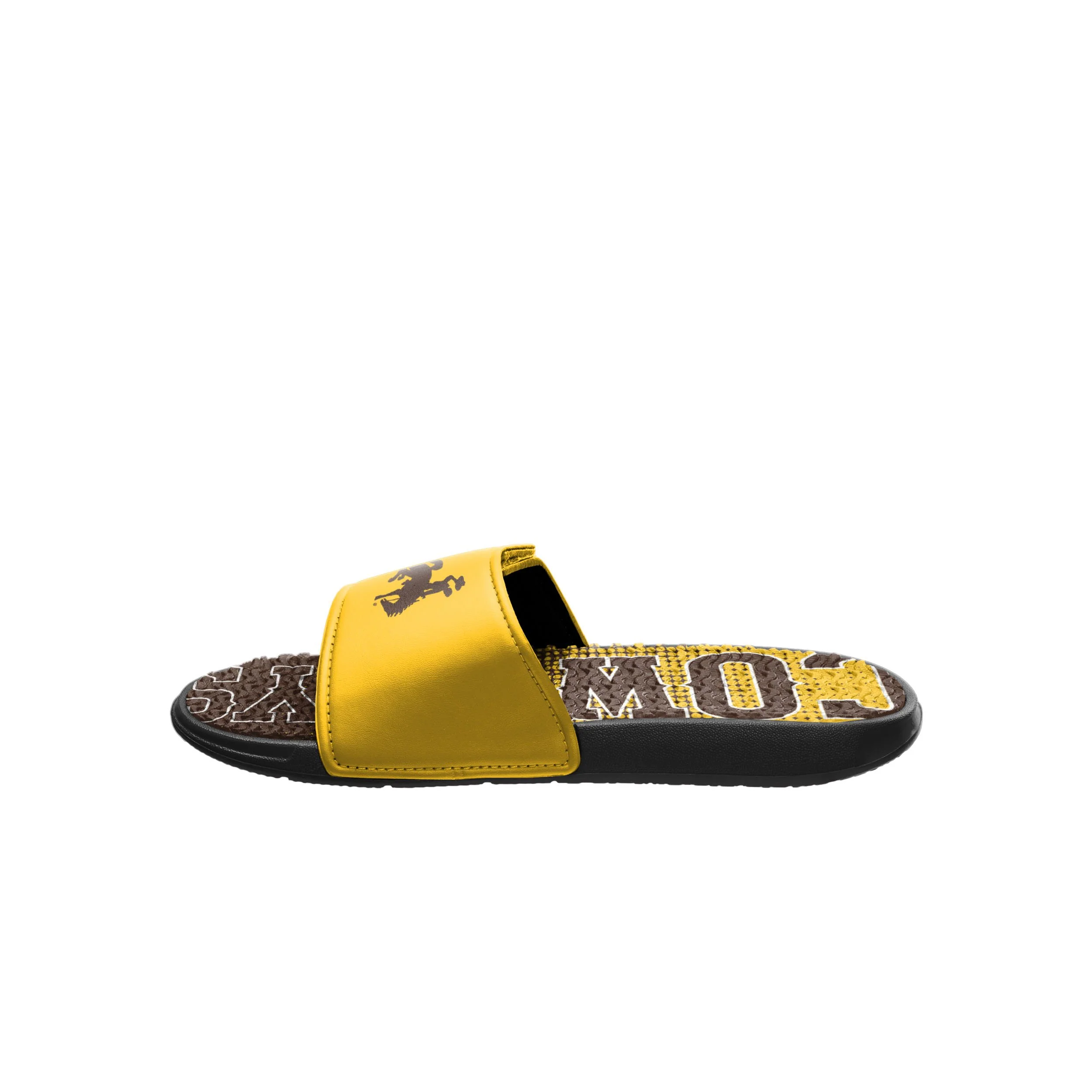Wyoming Cowboys NCAA Mens Gradient Wordmark Gel Slide - Image 4