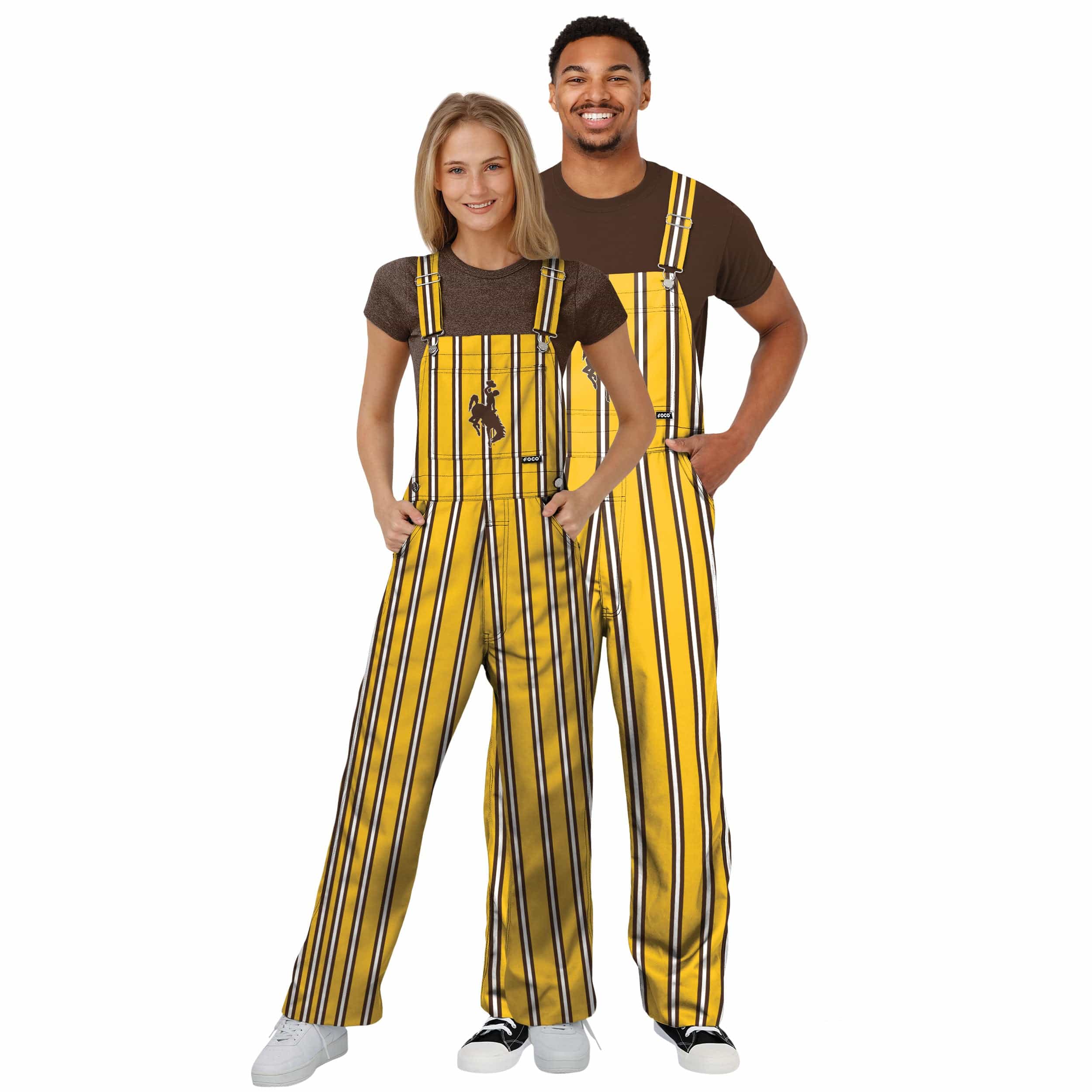 Wyoming Cowboys NCAA Mens Sideline Spirit Bib Overalls - Image 3