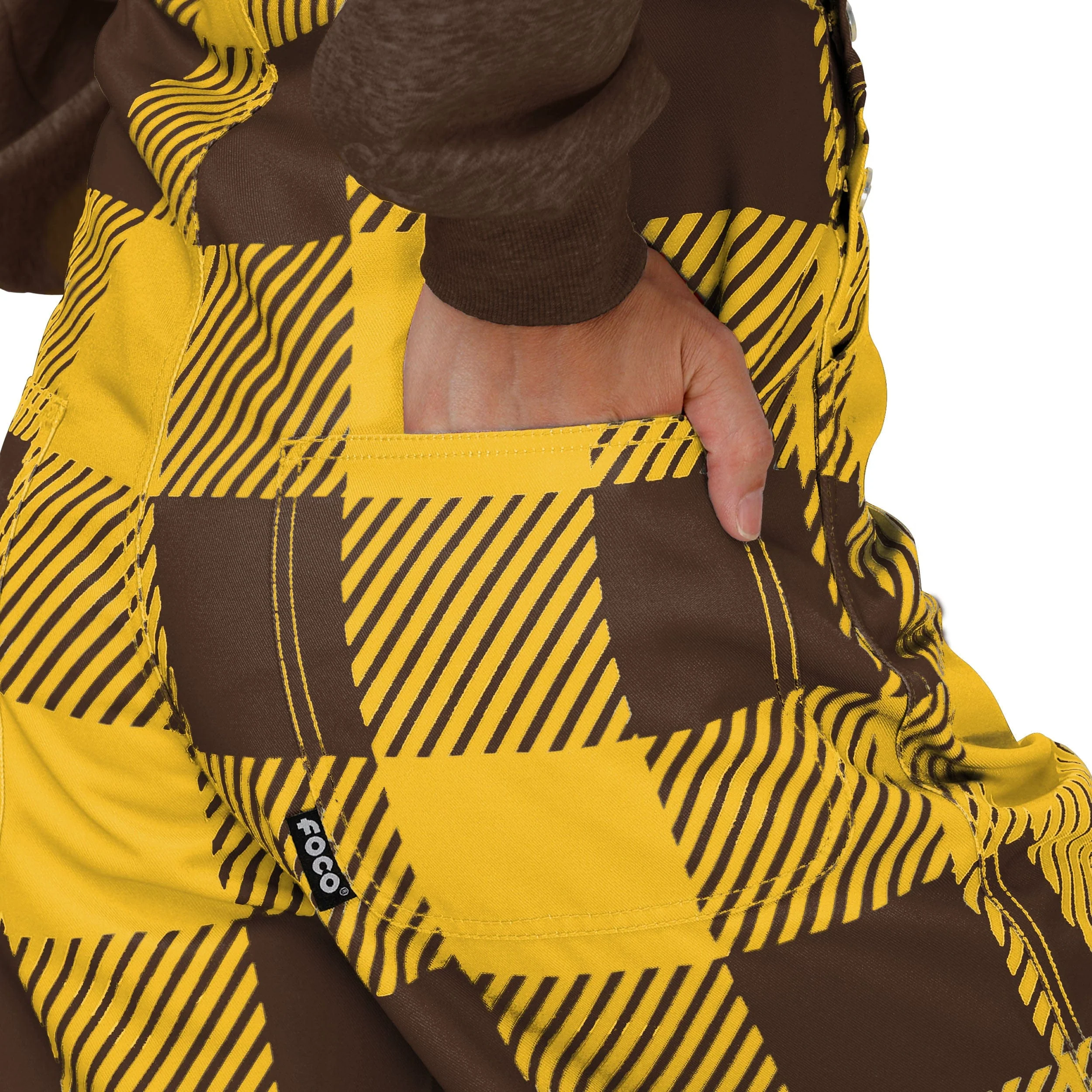 Wyoming Cowboys NCAA Womens Plaid Bib Overalls - Image 6