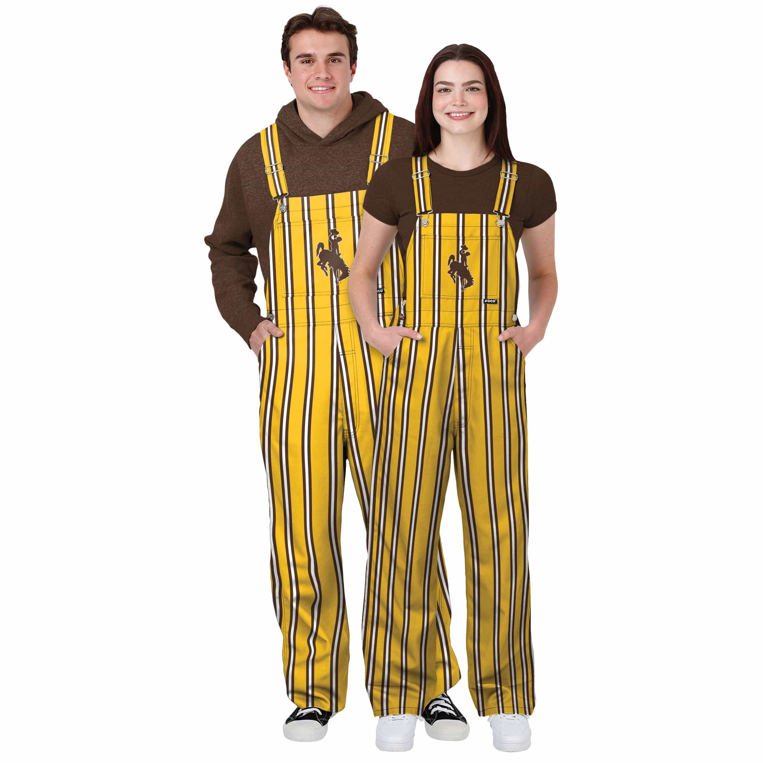 Wyoming Cowboys NCAA Womens Sideline Spirit Bib Overalls - Image 3