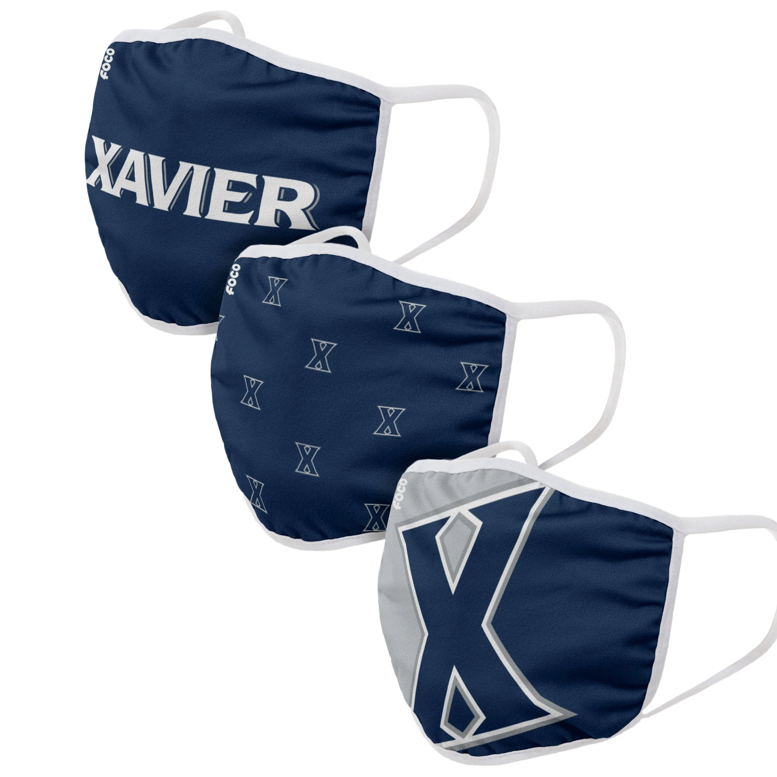Xavier Musketeers NCAA 3 Pack Face Cover