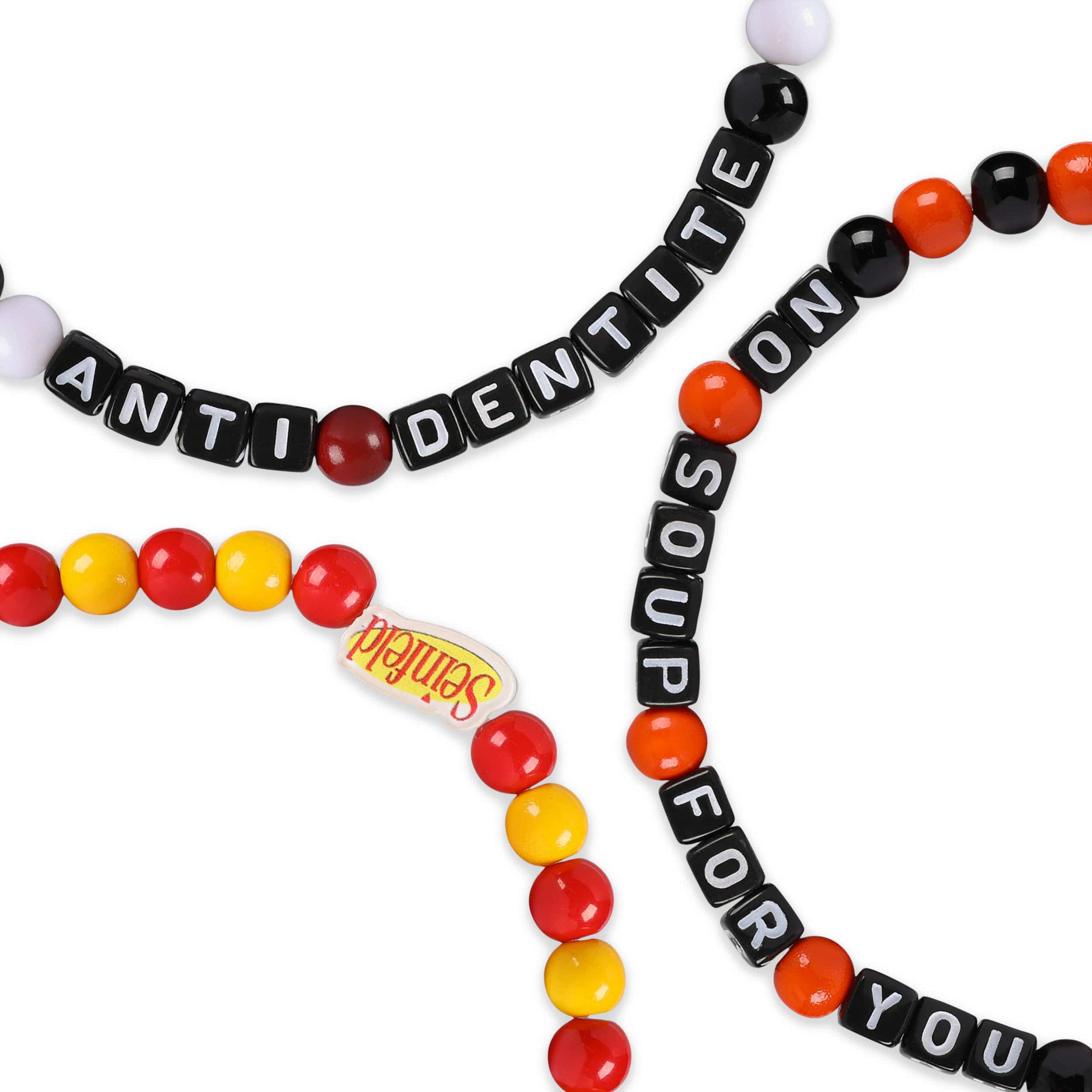 Yada Yada & Soup Seinfeld 3 Pack Beaded Friendship Bracelet - Image 2