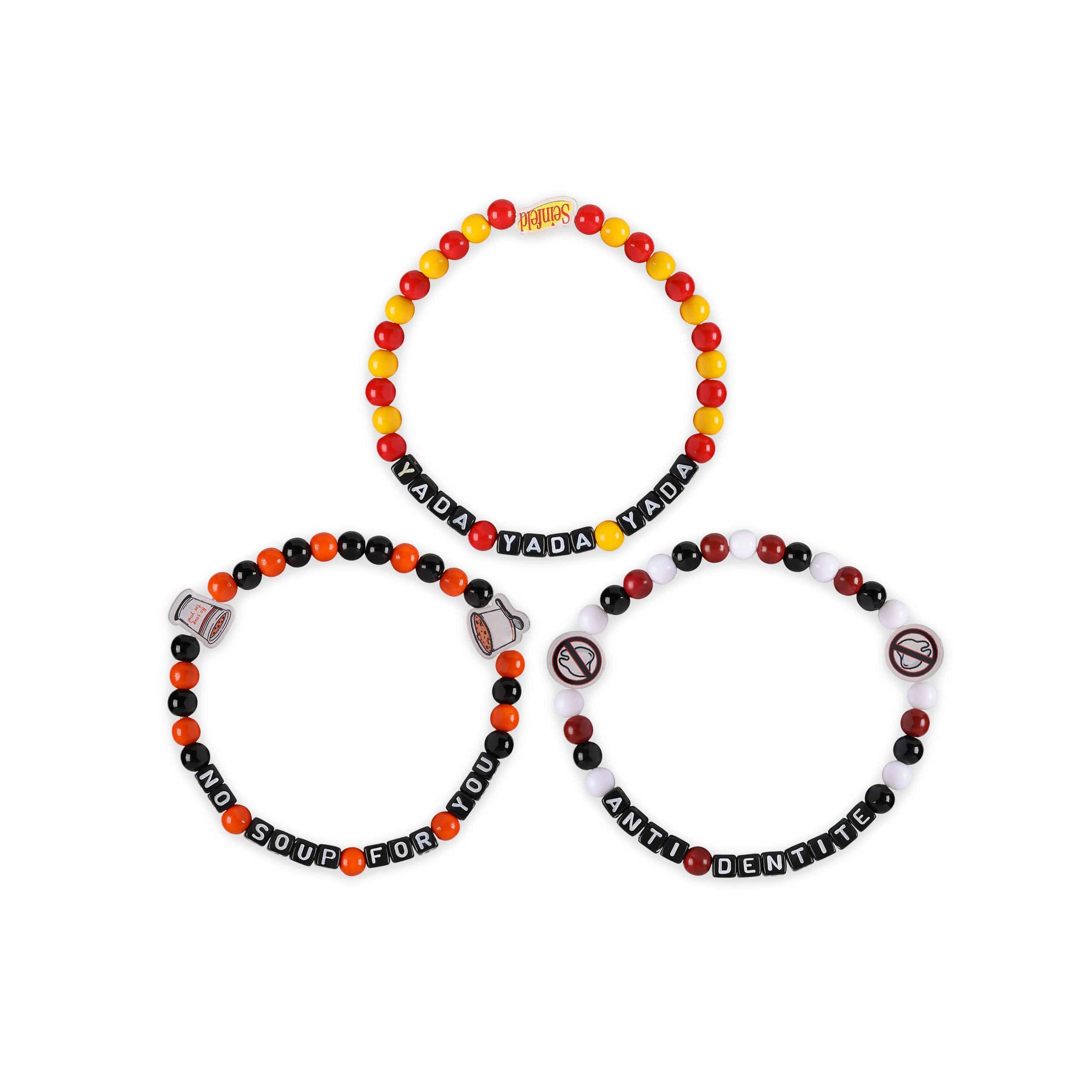 Yada Yada & Soup Seinfeld 3 Pack Beaded Friendship Bracelet - Image 3